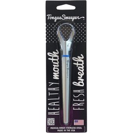 Limpiador de lengua de acero inoxidable modelo P – limpieza suave y duradera