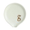 COLLECTIVE HOME - Spoon Rest for Kitchen, Monogram Ceramic Spoon