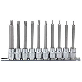 Draper 16310 TX-Star 3/8-Inch Square Drive 100 mm Socket Bit 10 Piece Set