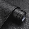 Heroad Contact Paper Black Peel and Stick Wallpaper Black Silk