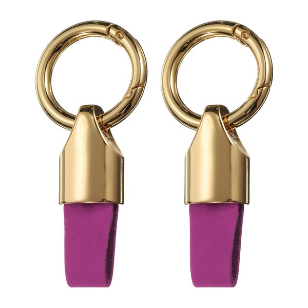 HARFINGTON 2pcs Car Key Chain Ring Clip 3.1" x 1.4"