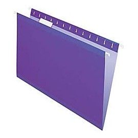 Pendaflex Premium Reinforced Color Hanging Folders, Legal Size, Violet, Pack of 25