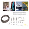 304 Stainless Steel Wire Rope Set with Hook Ring Screws