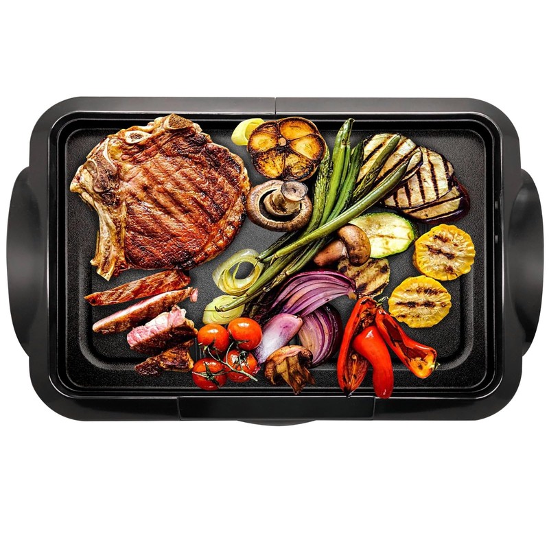 Lumme Electric Griddle with Removable Temperature Control, Immersible Flat Top