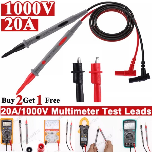 Yumarket 1 Pair Test Lead Probe cable for Digital Multimeter