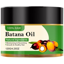 Batana Oil for Hair Organic, Natural Batana Oil from Honduras, 100% Pure Cold-Pressed Batana Essential Oil for Repairs Damaged Hair Hair Growth Prevents Hair Loss Nourishes the Scalp, 4.23 oz