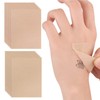 Tattoo Scar Concealer Tape Wound Covering Patch Light Dark Skin Bruise Wound Patch (Dark Skin) (5 sheets) 2ea