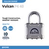 Squire Heavy Duty Padlock (Vulcan P4/40) - Toughest Open Shackle