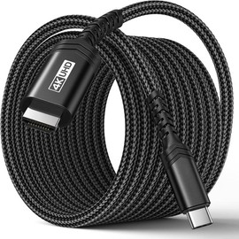 USB C to HDMI Cable 10ft | 4K@60Hz | USB 3.1 Type C to HDMI 2.0 Cord for Home Office, (Thunderbolt 3/4 Compatible) with Phone 16 Pro Max, Book Pro/Air, Galaxy S8 to S24, Pad Pro, Black