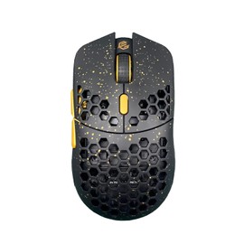 G-Wolves Hati Stardust Gaming-Maus, kabelgebunden, ultraleicht, Wabenmuster, bis zu 12000 cpi - 3389 (58 g) (Golden Color)