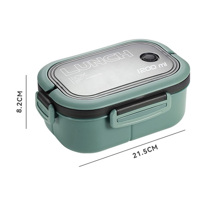1200ml Bento Box, Double Layer Bento Box Adult Lunch Box,