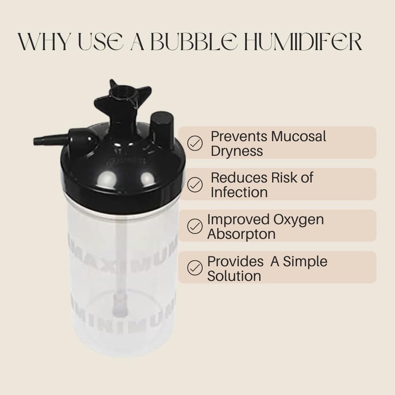 Oxygen Humidifier Bubbler Bottle