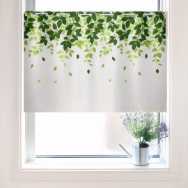 SAWABIYA Cafe Curtain, Image Shielding Curtain, For Small Windows, Curtain, Cute, Pattern, Stylish, Northern Europe, Length 35.4 inches (90 cm), 28.3 inches (72 cm), Blindfolded, Insulated, Light