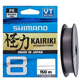 Line Kairiki 8 150 m 0.13 mm 8.2 kg Steel Grey