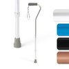 Medline Aluminum-Chrome Offset Walking Cane, Adjusts 29–38” & Supports Up