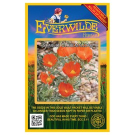 Everwilde Farms - 50 Scarlet Globe Mallow Native Wildflower Seeds - Gold Vault Seed Packet