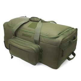 Heavy-Duty X-Large Military Tactical Wheeled Rolling Duffel Trolley Bag For Deployment Traveling Camping Sporting