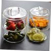 ULTECHNOVO 1Set Stackable Fresh Keeping Bowls for Salad and Grain