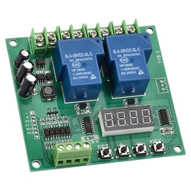 12V 24V Motor Forward Reverse Control Board with Timer Relay 30A DC AC Adjustable Delay Cycle Module for Pump Solenoid Valve Lights
