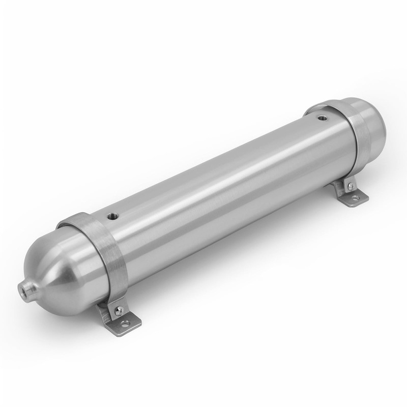 1.5 Gallon Aluminum Seamless Air Tank Surface Polished with five