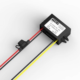 Voltage Converter 12 V to 5 V, DC Buck Converter Buck Converter 5 A 25 W with Fuse Waterproof DC-DC Converter for Car Electronics Truck Vehicle Boat Golf Cart LED Light (Accept DC 8-40 V Inputs)