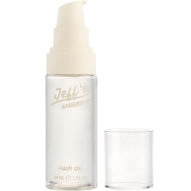 Jeff's Barbershop Aceite para el cabello para hombres y mujeres, aroma fresco, suero nutritivo que repara y restaura el brillo al cabello seco, dañado