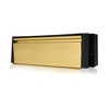 UAP MailPlate 12" Letterplate Polished Brass, Premium Draught Proof Postal