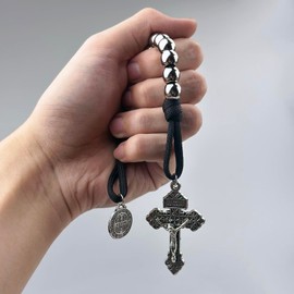 lulucross One Decade Pocket Rosary with Miraculous Medal,With Metal Gift Box for Great Catholic Gift for Women and Men (Color 3)