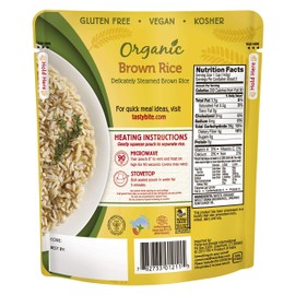 Tasty Bite Organic Brown Rice, 8.8 Ounce, Pack of 12