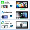 Portable Motorcycle Carplay Screen with Wireless CarPlay Android Car, 6