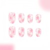 WEIXIWUYU 24pcs Strawberry Press on Nails - Almond 3 Fl
