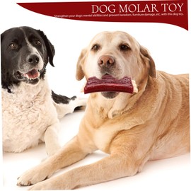 Kisangel Pet Teething Toys Ribs Chew Toys Cartoon Squeaky Dog Toys Dog Teething Chew Toys for Pet Dog Toys