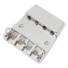Electric Bass Bridge Replacement 4 Strings Height Adjustable Zinc Alloy
