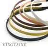 Vingtaine HK-273-BR- Headband with Glitter Thin Solid Color Delicate Office
