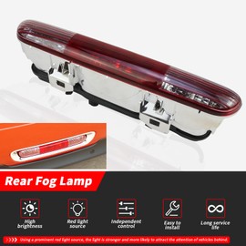 YINAVAGAD 63247255925 LED Rear Bumper Brake Fog Light Tail Light For Mini Cooper R56 2009-2013,R57 2007-2015,R58 2010-2015,R59 2011-2015 Red Lens LED Brake/Backup/Reversing/Rear Fog/Running Lights