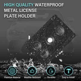 No Drill Front License Plate Mount Compatible with Lexus LX J310 2022-2024, Lexus NX AZ20 2022-2024, Anti-Theft License Plate Bracket Holder Front Bumper Grille Frame Car Accessories