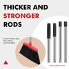 Heavy Duty Broom, 55 Inch Long Handle Outdoor Large Angle