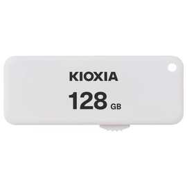 Kioxia U203 Slide TransMemory 128GB USB2.0 Flash Drive Portable Data Disk USB Stick White LU203W128GG4
