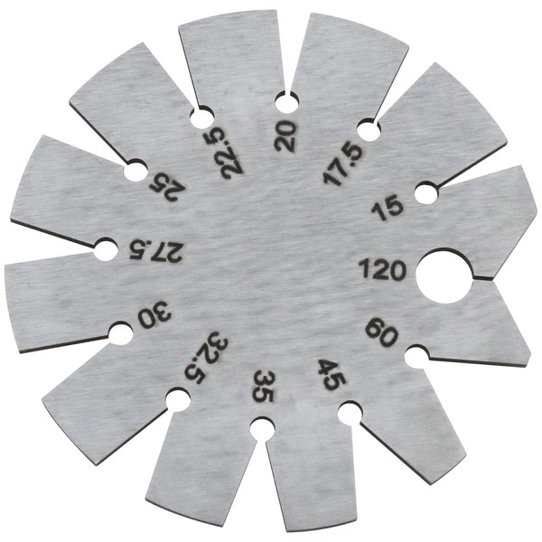 Stainless Steel Bevel Gauge 15-120 Degree Knife Blade Angle Gauge