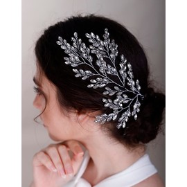 Crystal Hair Vine for Women Girls for Bride BLUE