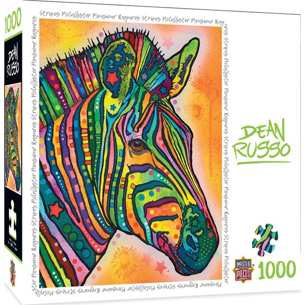 MasterPieces Dean Russo Jigsaw Puzzle, Stripes McCalister, 1000 Pieces, Assorted