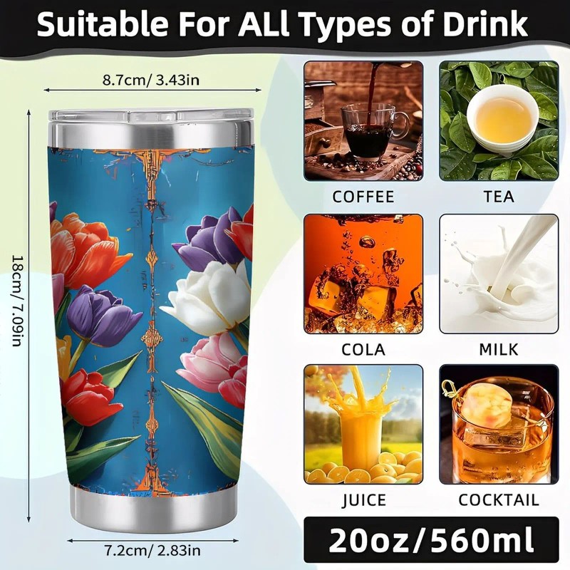 20oz Double Silver Side Tumbler, Hammered Finish Stainless Steelcapacity: 20