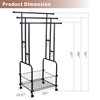 42" Tall Bathroom Towel Rack, Standing Towel Racks, 3 Tier