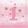 One Little Star Girl 1st Birthday Napkins, 48 ct