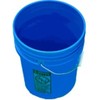 5 Gallon Plastic Buckets Six (6) Pack,Blue