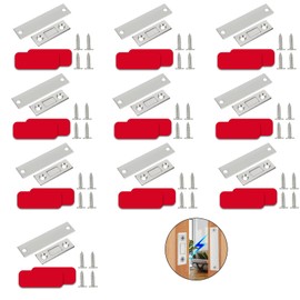 JINGZHAN 2.6MM Ultra Thin Cabinet Magnets,10 Pack Cabinet Door Magnetic Catch, Adhesive Cabinet Latch, Magnetic Drawer Locks for Sliding Door Kitchen Cupboard Closure