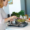 OVENTE Countertop Infrared Double Burner, 1500W Electric Hot Plate and