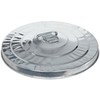 Witt Industries 10GPL Galvanized Steel Light Duty Waste Lid, Round, 16" Diameter x 2-3/4" Height, Silver