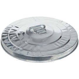Witt Industries 10GPL Galvanized Steel Light Duty Waste Lid, Round, 16" Diameter x 2-3/4" Height, Silver