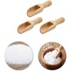 1/2/4/10 PCS Wooden Small Little Mini Scoop Salt Sugar Coffee